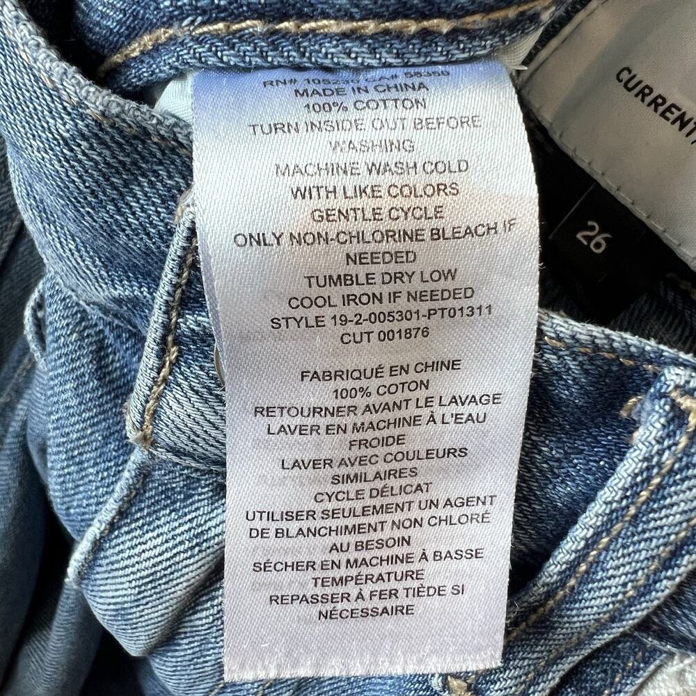 Current/Elliott The Five-Pocket Vanessa Crop Straight Leg Jeans SZ 26 - Picture 11 of 11